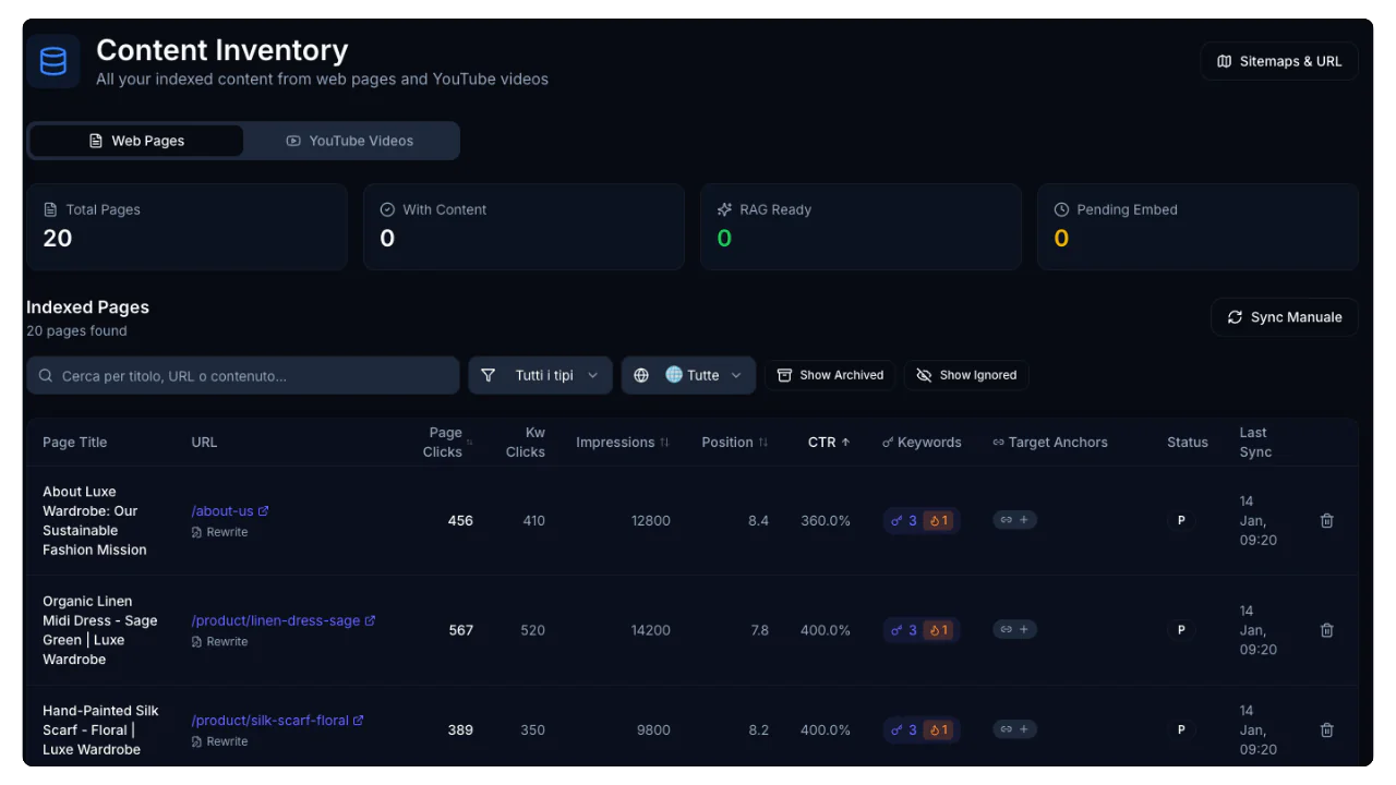Transform Your Sitemap into Intelligent Content